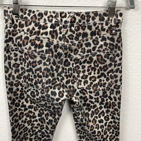 Veronica Beard Brooke Skinny Mid Rise Jeans Coated Leopard Sz 26 2 - Picture 8 of 15